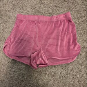 Juicy Couture Dusty Pink Velour Shorts